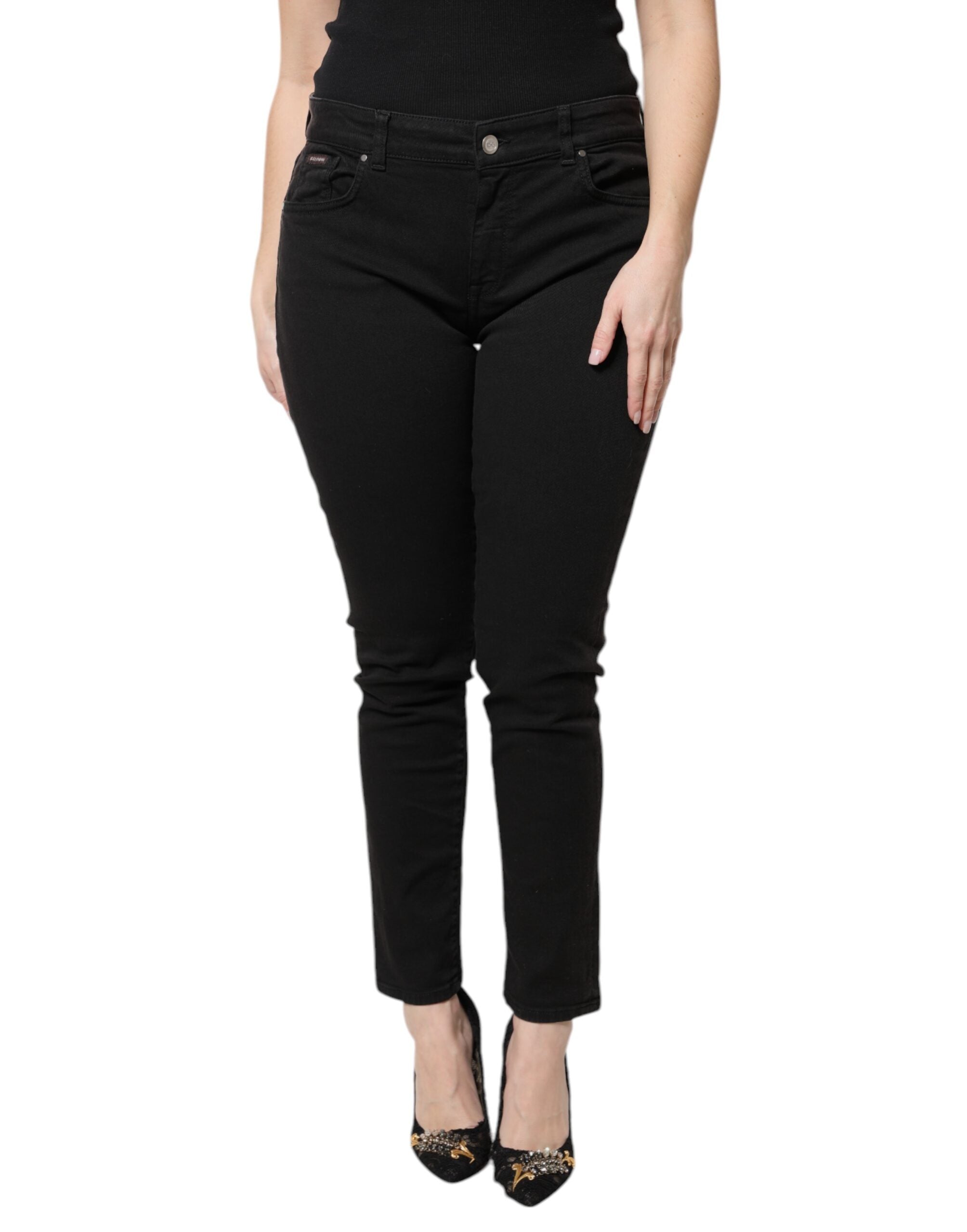 Dolce & Gabbana Black High Waist Skinny Denim Jeans