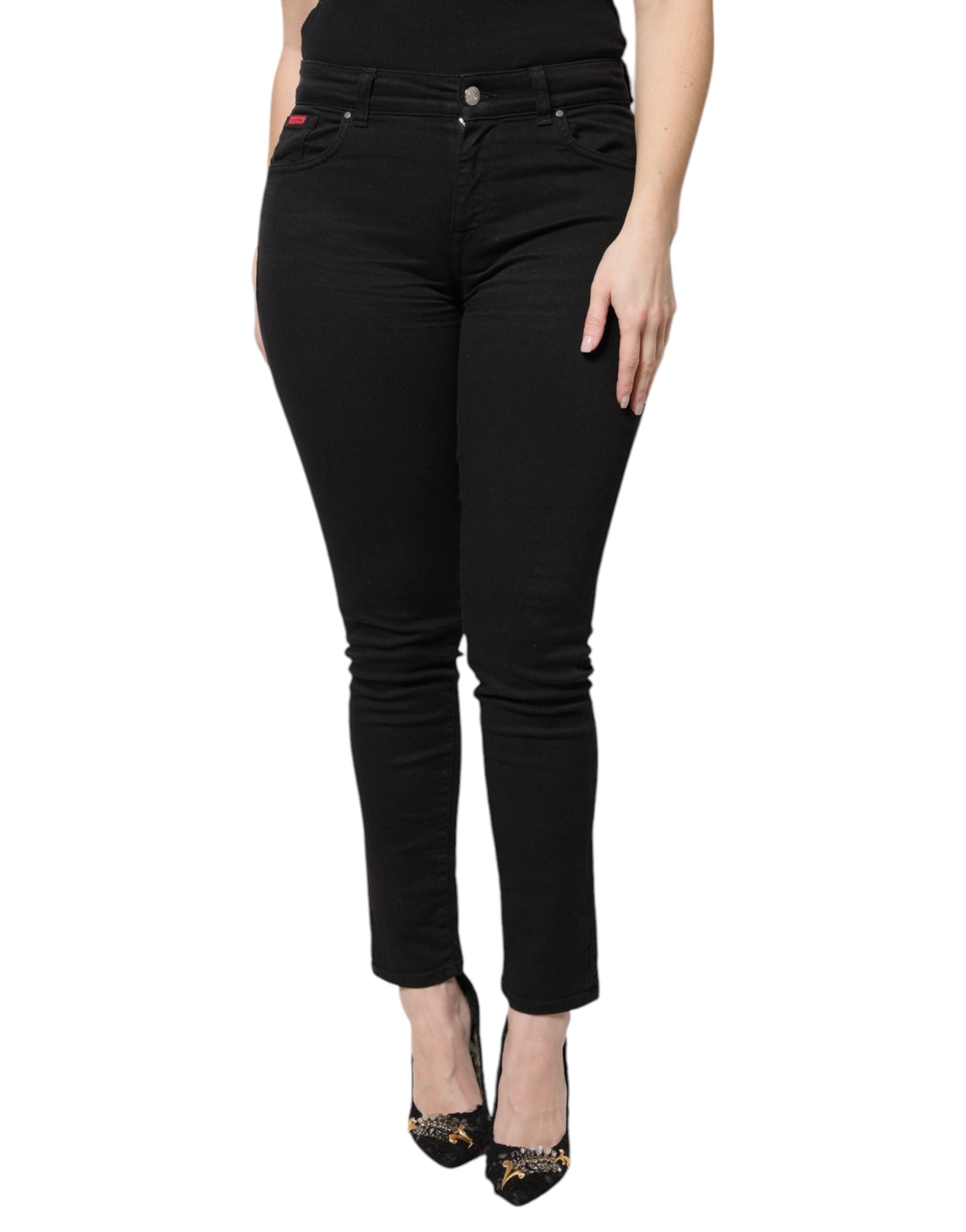 Dolce & Gabbana Black High Waist Skinny Denim Jeans