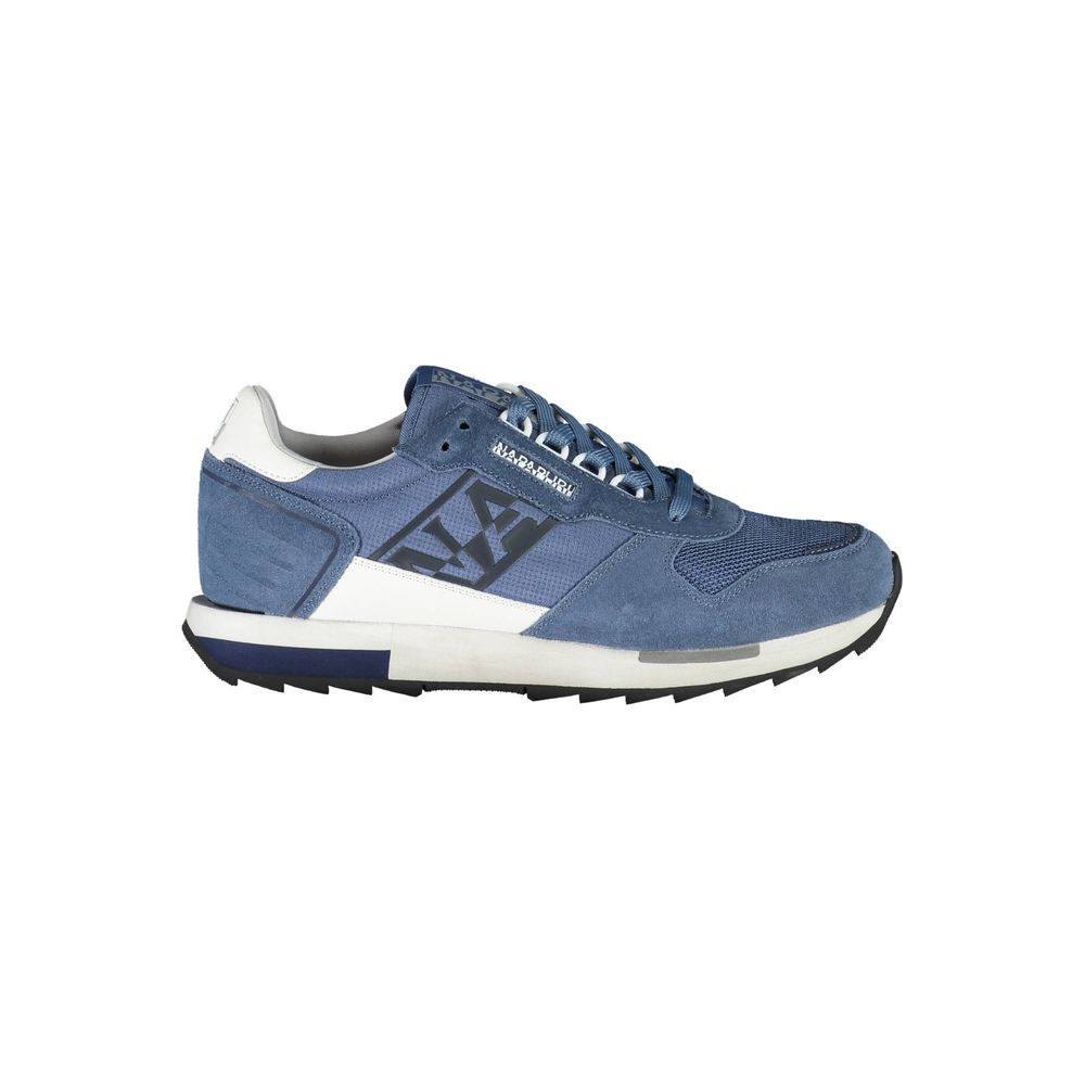 Napapijri Blue Polyester Men Sneaker LUNESCAPE