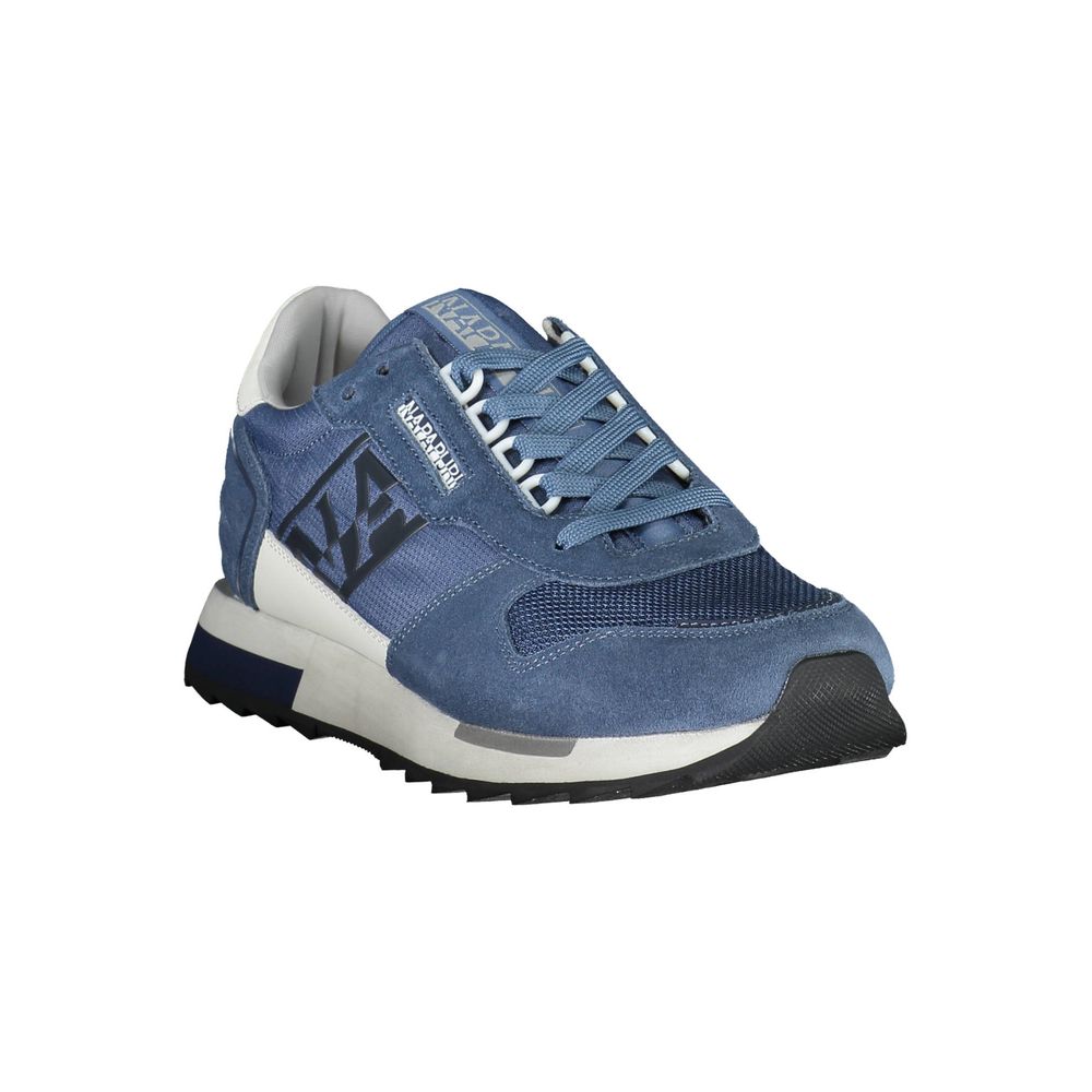Napapijri Blue Polyester Men Sneaker LUNESCAPE