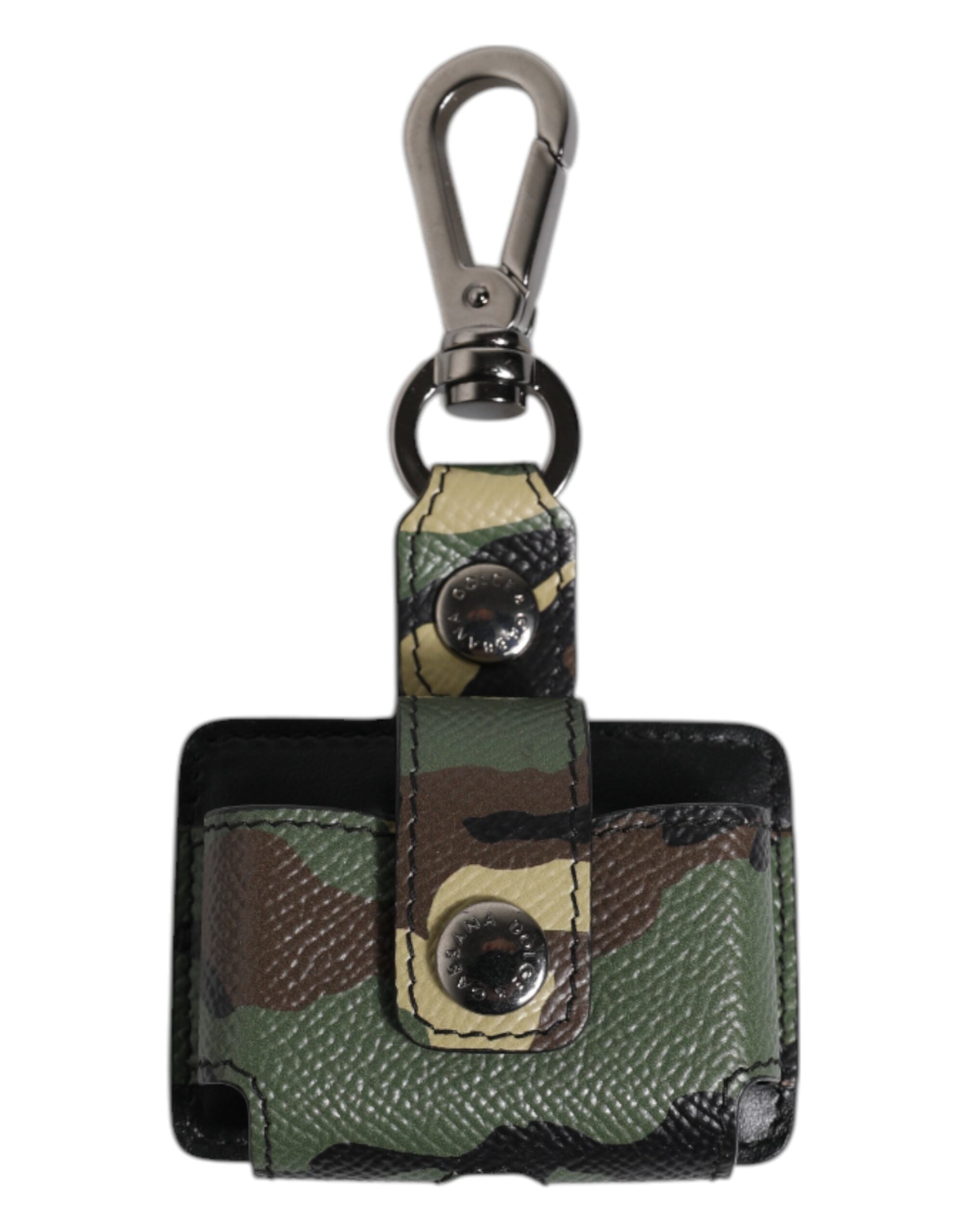 Dolce & Gabbana Multicolor Camouflage Leather Airpods Case LUNESCAPE