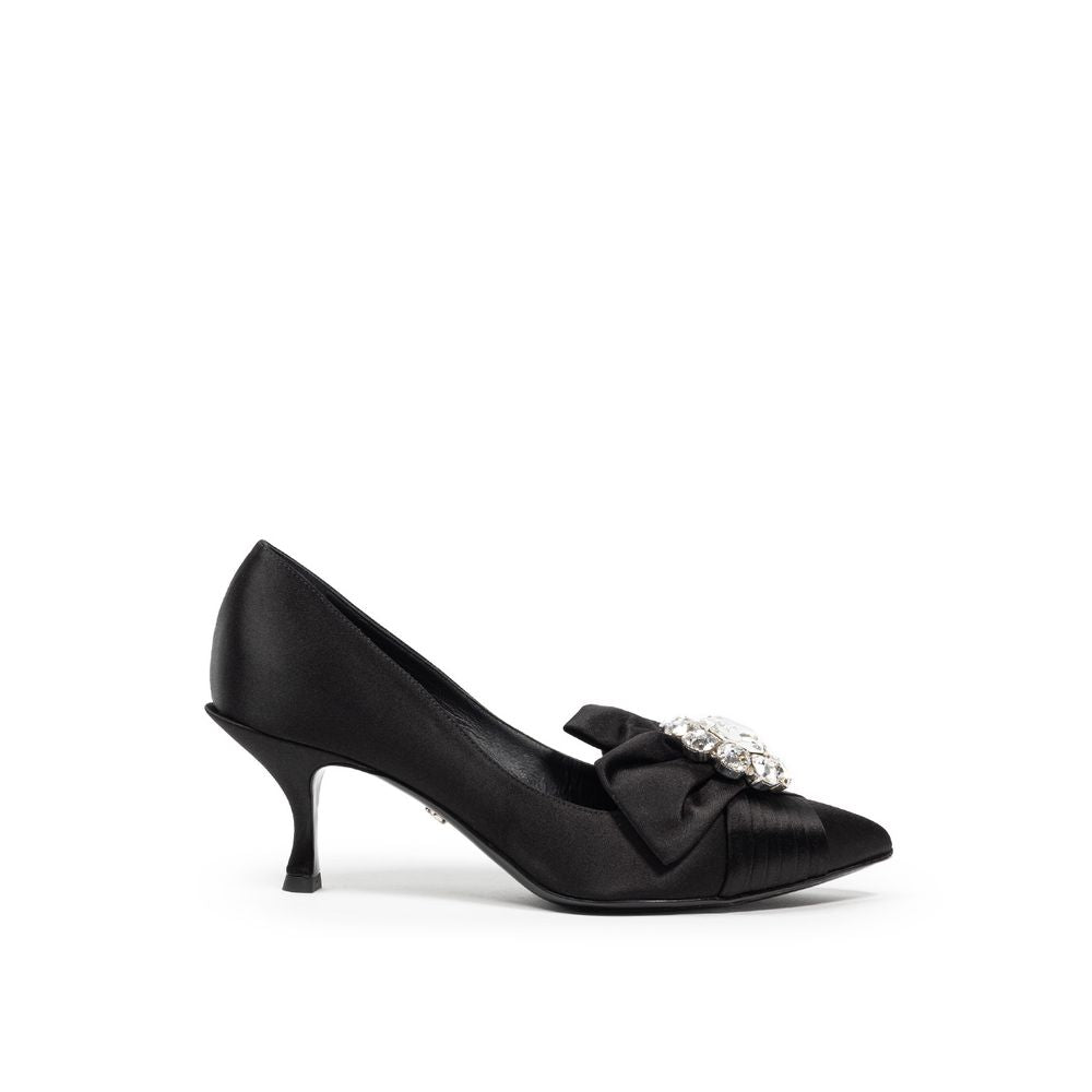 Dolce & Gabbana Black Viscose Pump LUNESCAPE