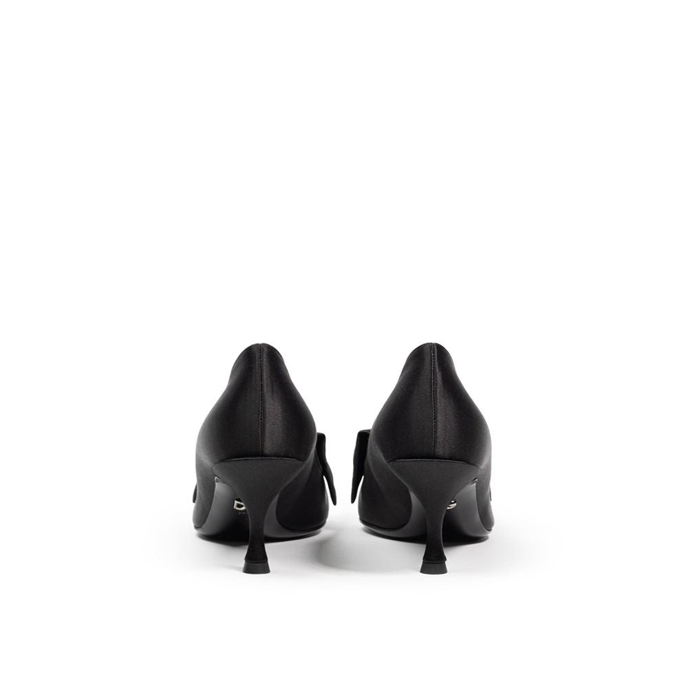 Dolce & Gabbana Black Viscose Pump LUNESCAPE