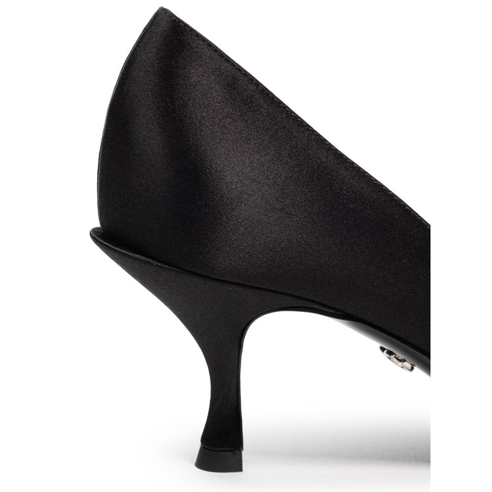 Dolce & Gabbana Black Viscose Pump LUNESCAPE