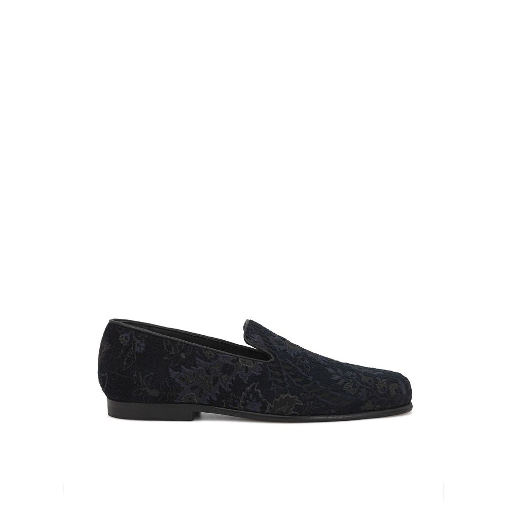 Etro Blue Leather Loafer LUNESCAPE