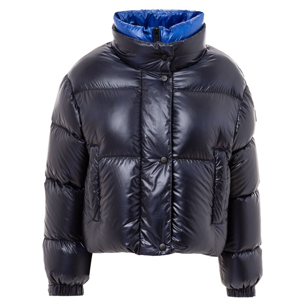Add Blue Puffer Coat for Women LUNESCAPE