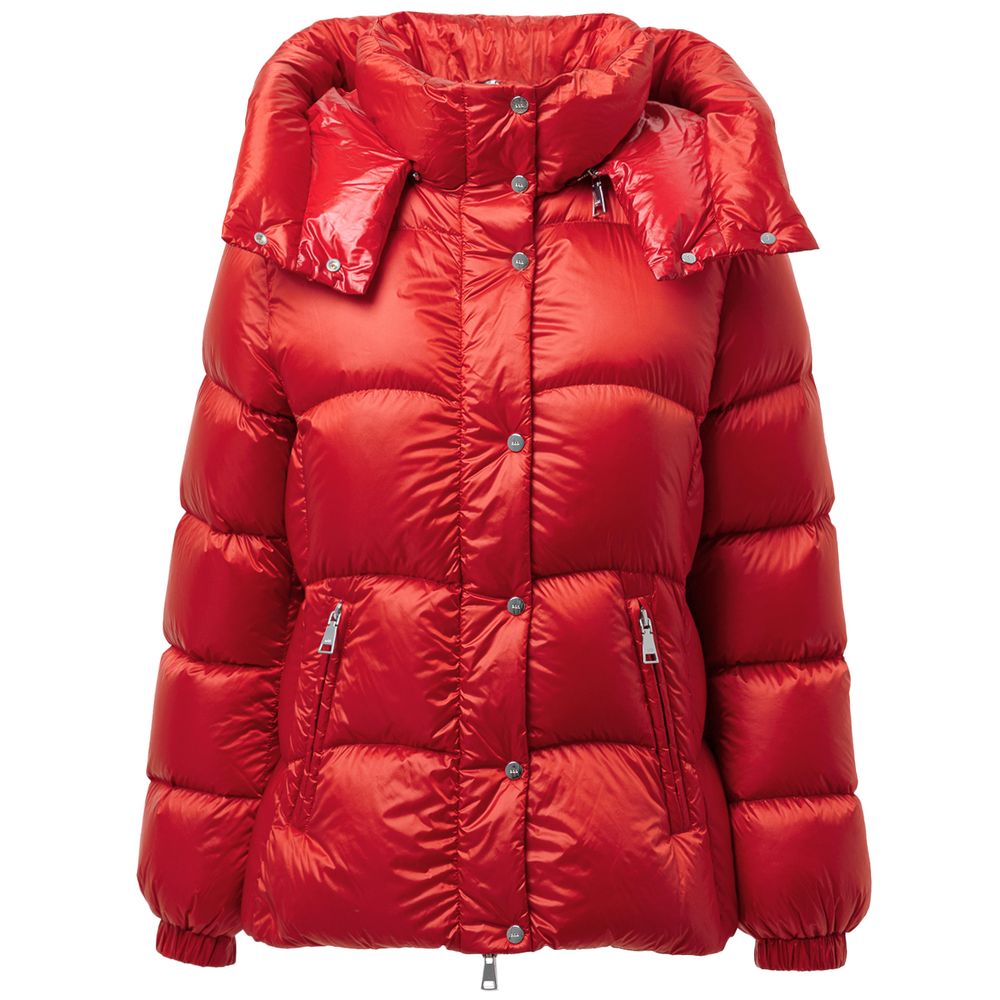 Add Red Puffer Coat for Women LUNESCAPE