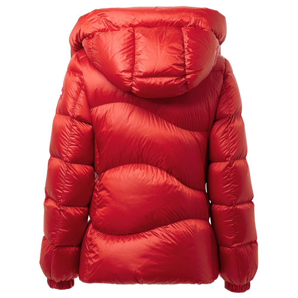 Add Red Puffer Coat for Women LUNESCAPE