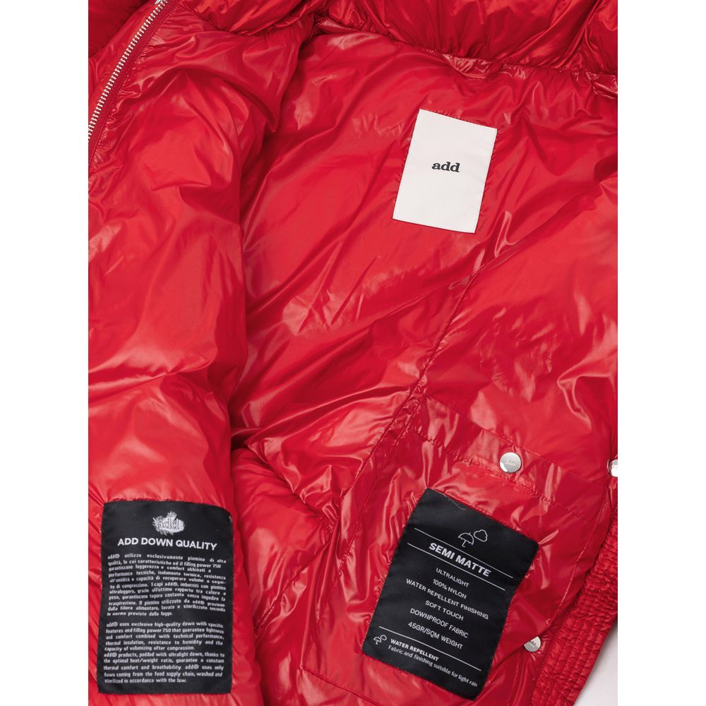 Add Red Puffer Coat for Women LUNESCAPE