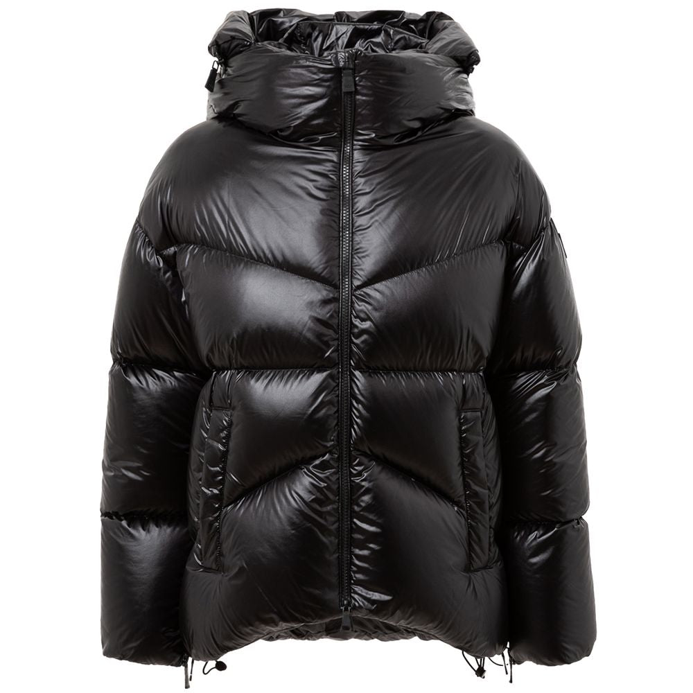 Add Black Puffer Coat for Women LUNESCAPE