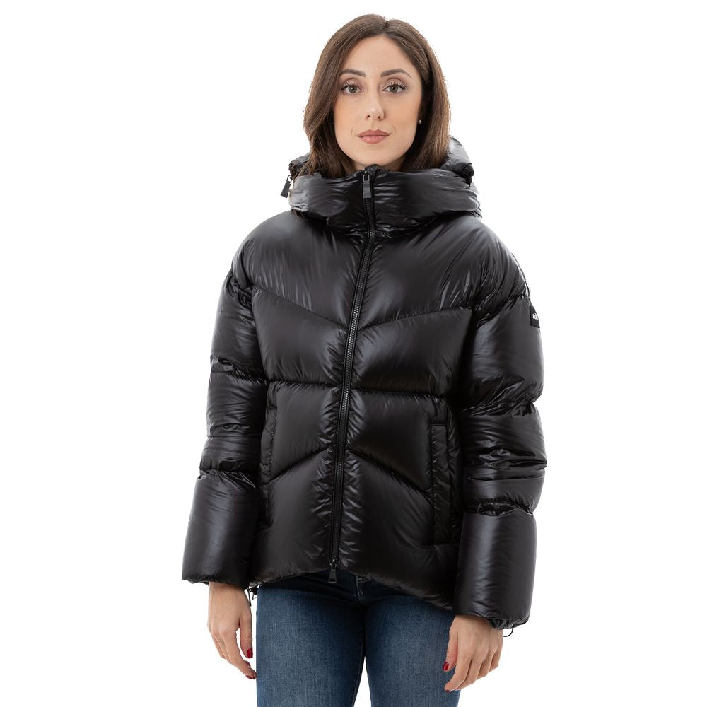 Add Black Puffer Coat for Women LUNESCAPE