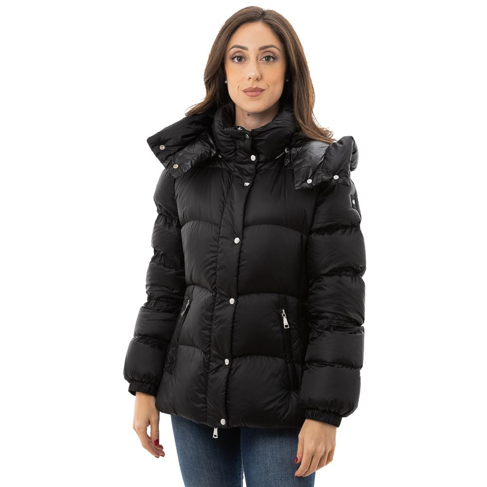 Add Black Puffer Coat for Women LUNESCAPE