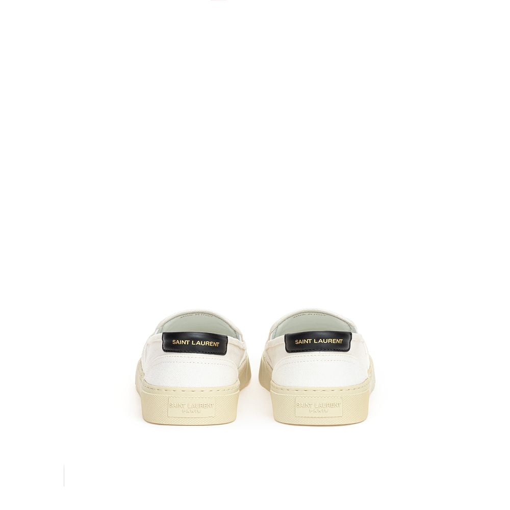 Saint Laurent White Cotton Sneaker LUNESCAPE