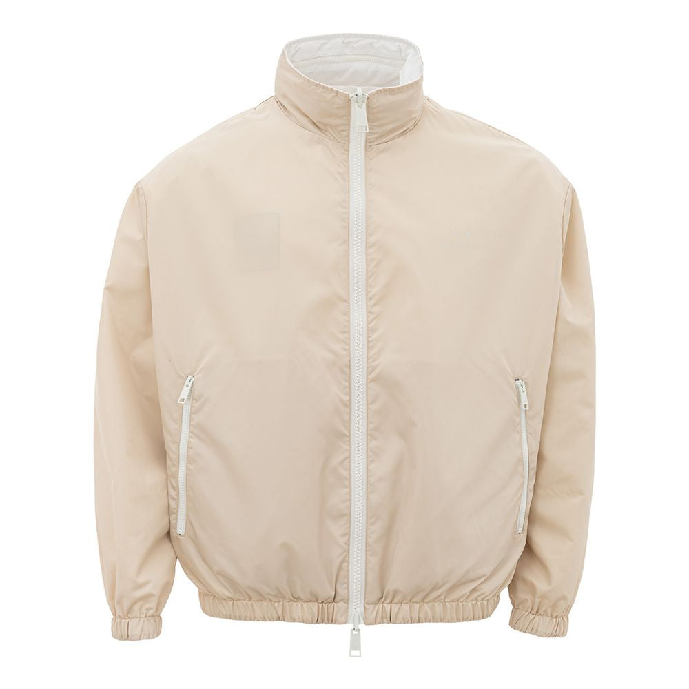 Armani Exchange Beige Polyamide Jacket for the Modern Man LUNESCAPE