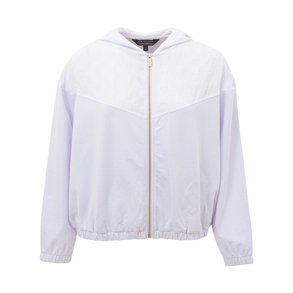 Armani Exchange Chic White Viscose Sweater for Women LUNESCAPE