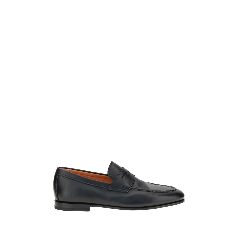 Santoni Leather Loafers LUNESCAPE