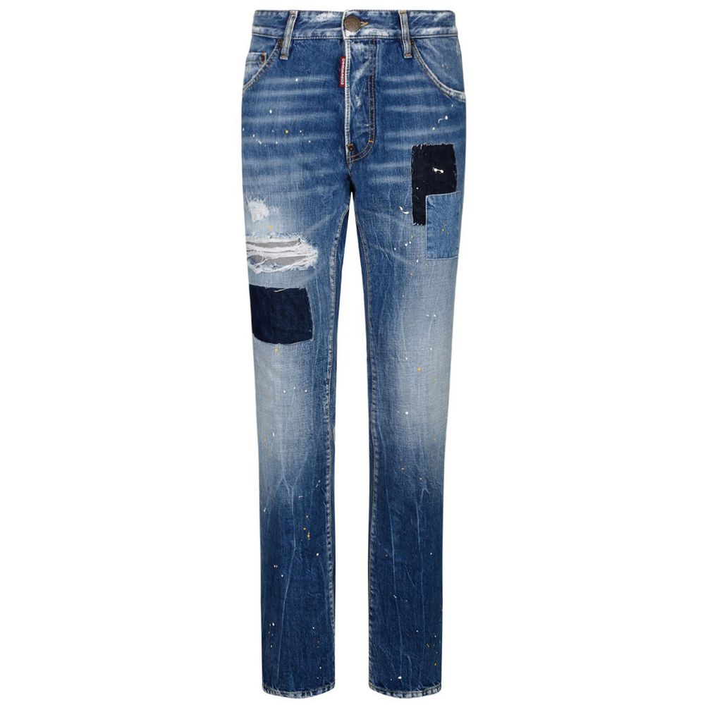 Dsquared² Blue Cotton Jeans