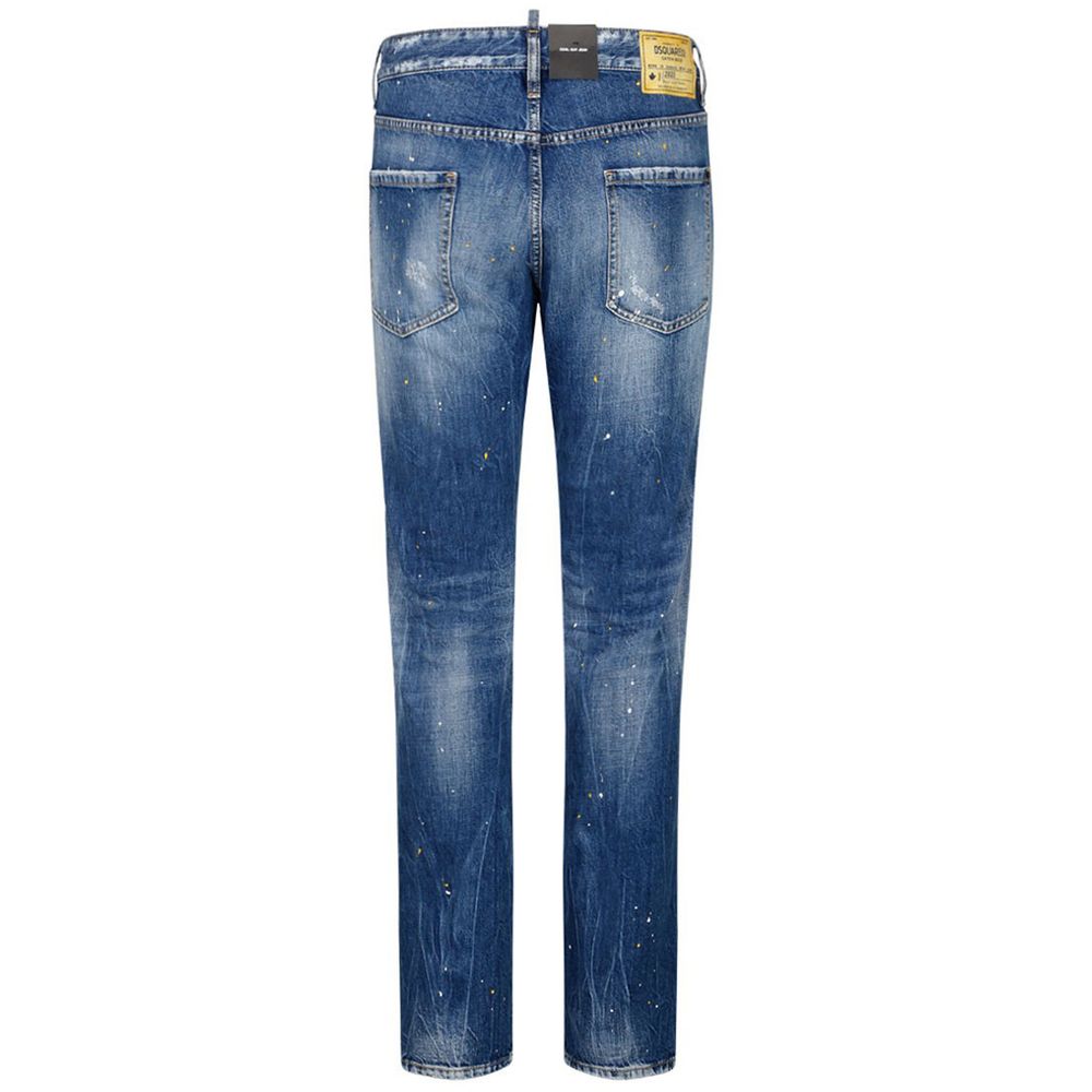 Dsquared² Blue Cotton Jeans