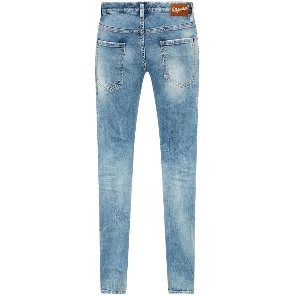 Dsquared² Blue Cotton Jeans