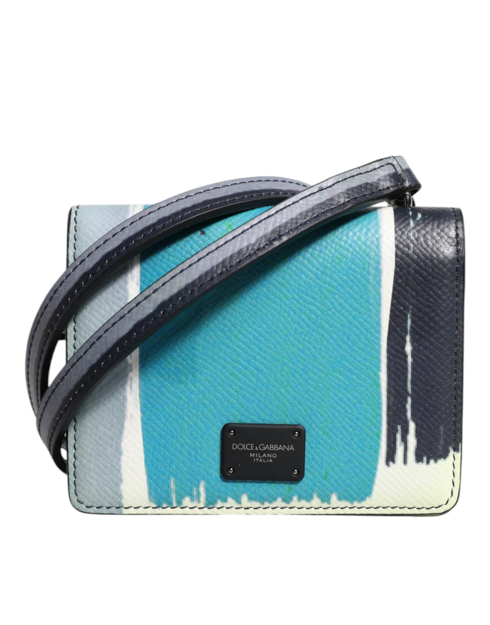 Dolce & Gabbana Multicolor Leather DG Logo Bifold Card Holder LUNESCAPE