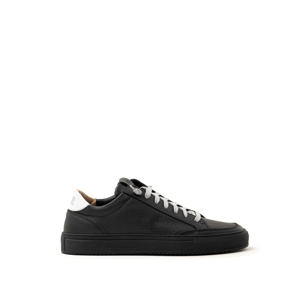 P448 Black Leather Sneaker LUNESCAPE