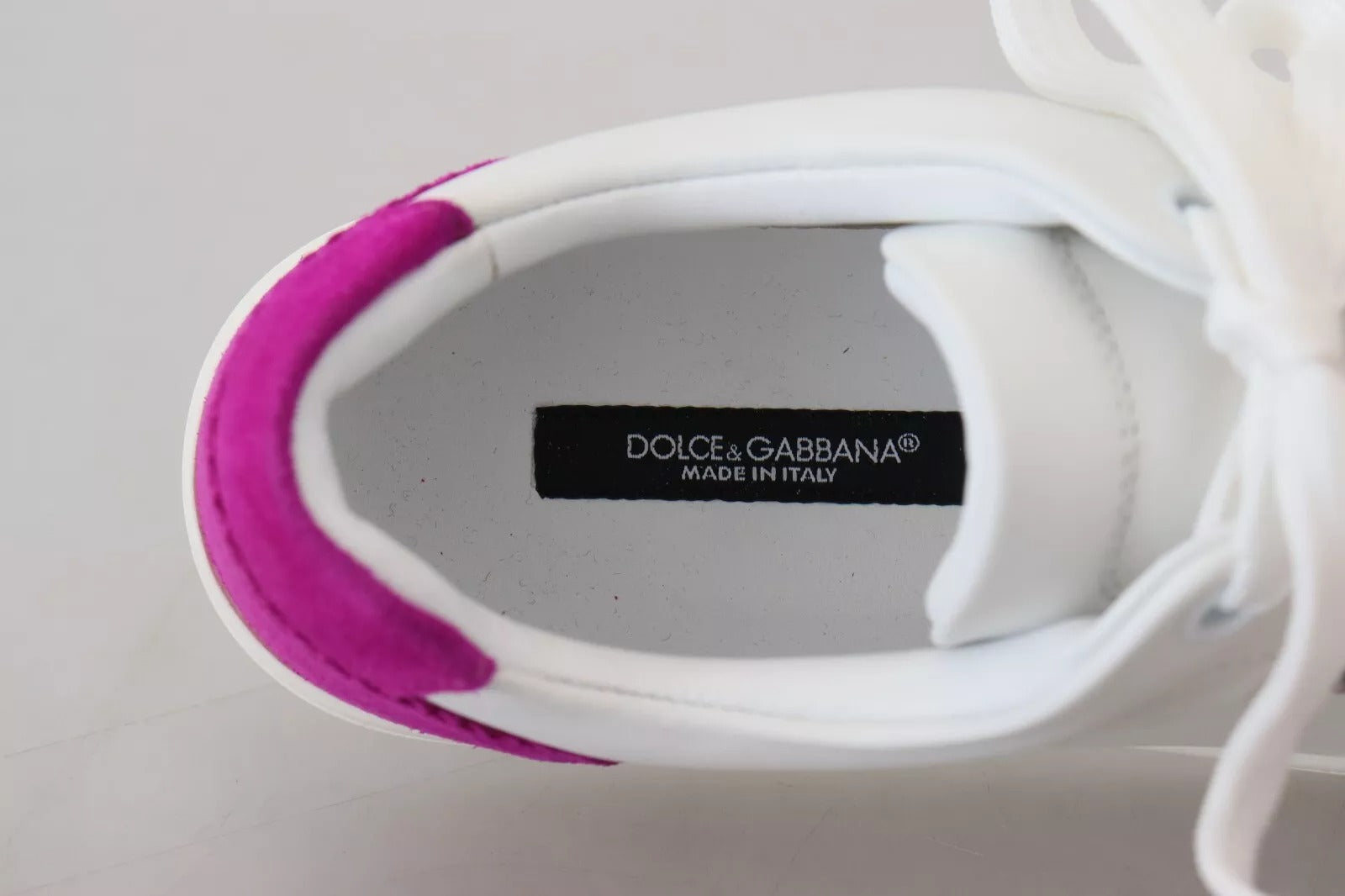 Dolce & Gabbana White Classic Sneakers Women Leather Shoes