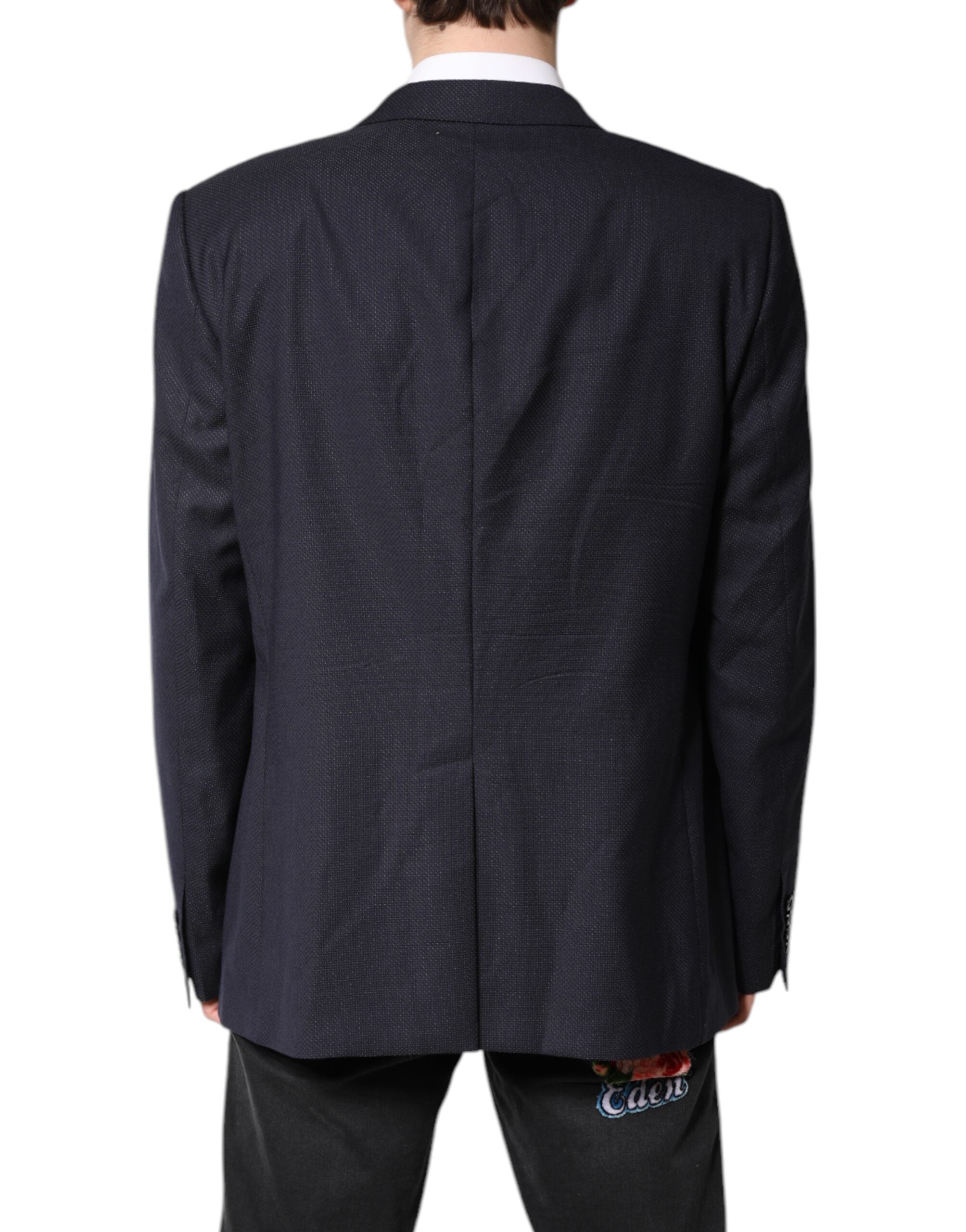 Dolce & Gabbana Black Wool Single Breasted Blazer