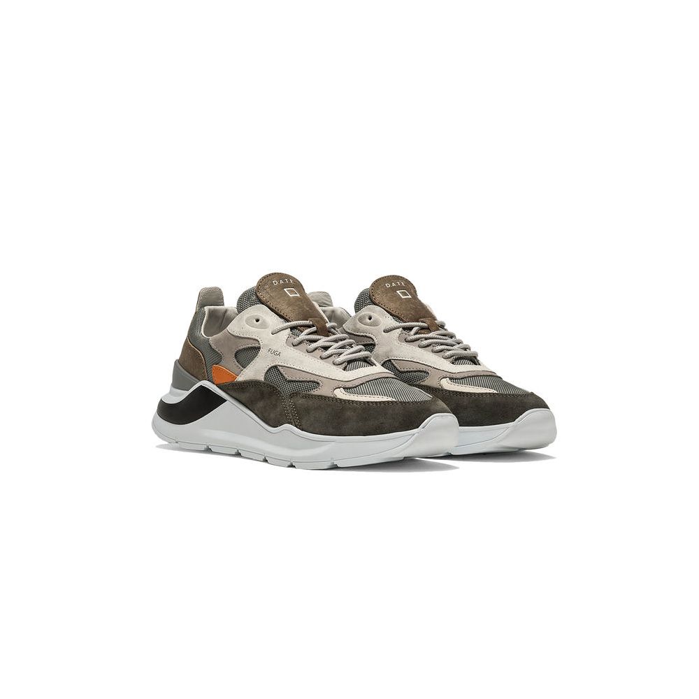 D.A.T.E Gray Leather Sneaker LUNESCAPE