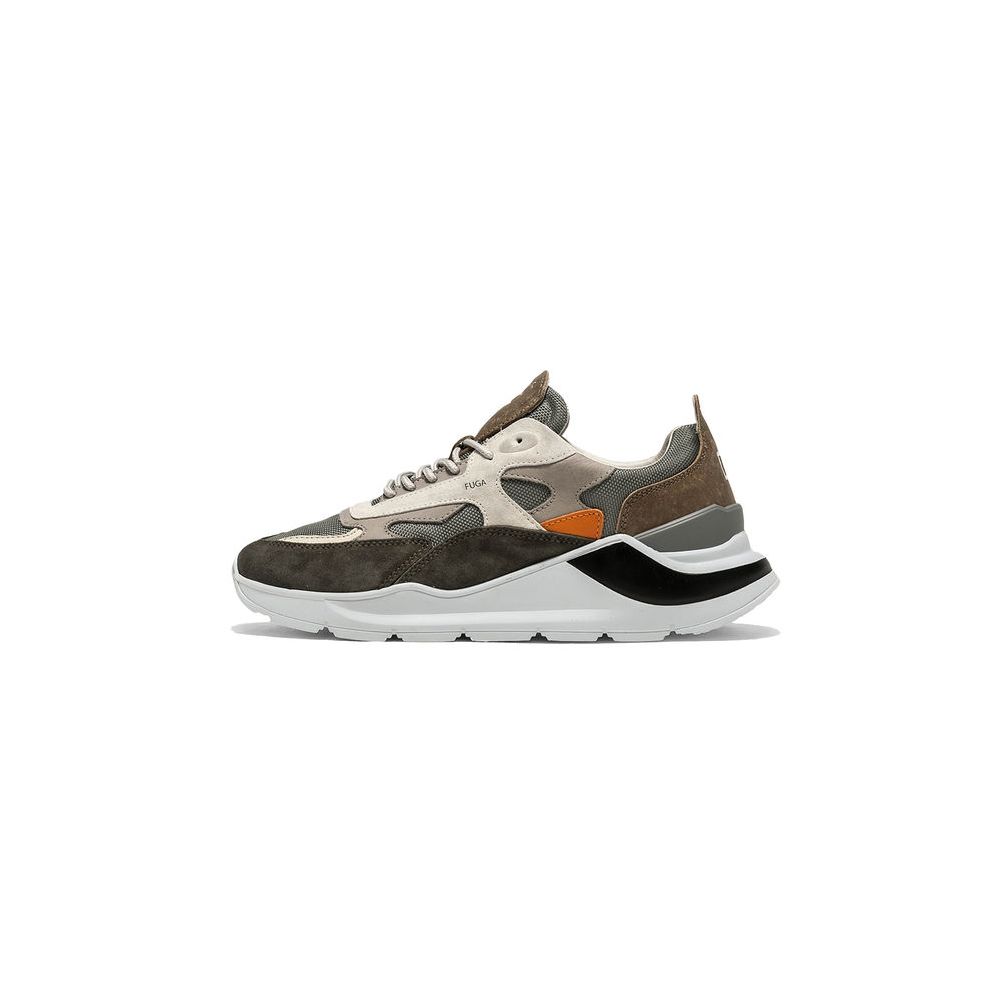 D.A.T.E Gray Leather Sneaker LUNESCAPE