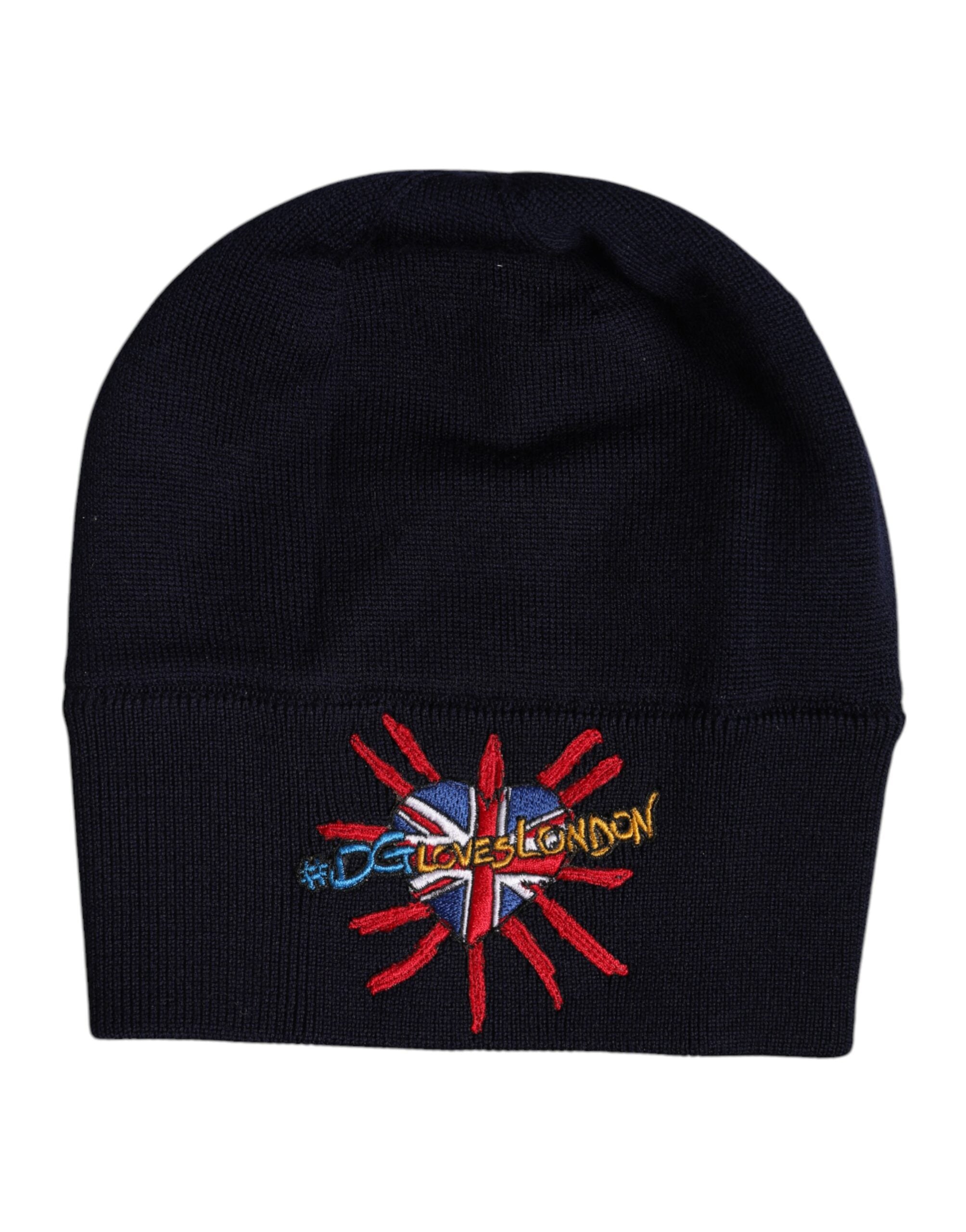 Dolce & Gabbana Black Wool Winter Beanie Hat