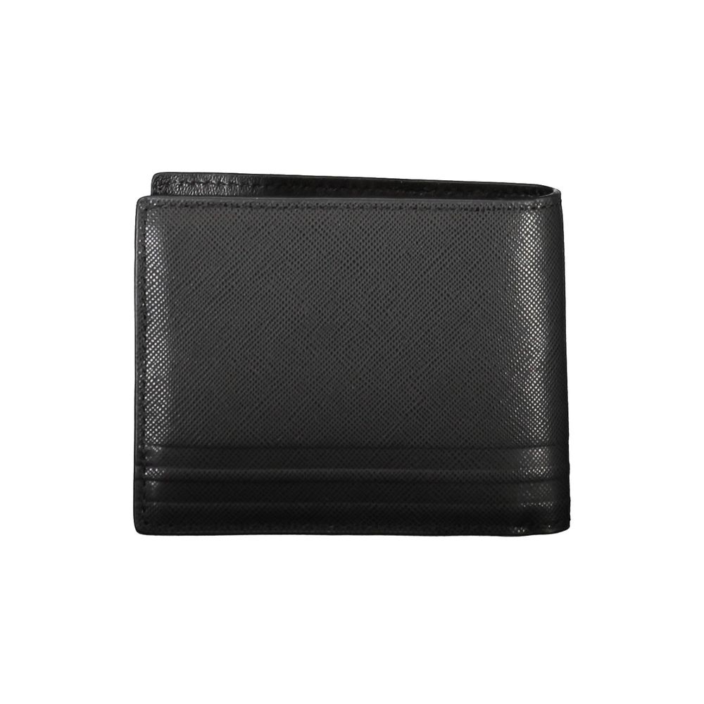 Tommy Hilfiger Black Leather Mens Wallet LUNESCAPE