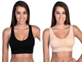 Most Comfortable Bra Top Black and Nude - 2 Pack LUNESCAPE