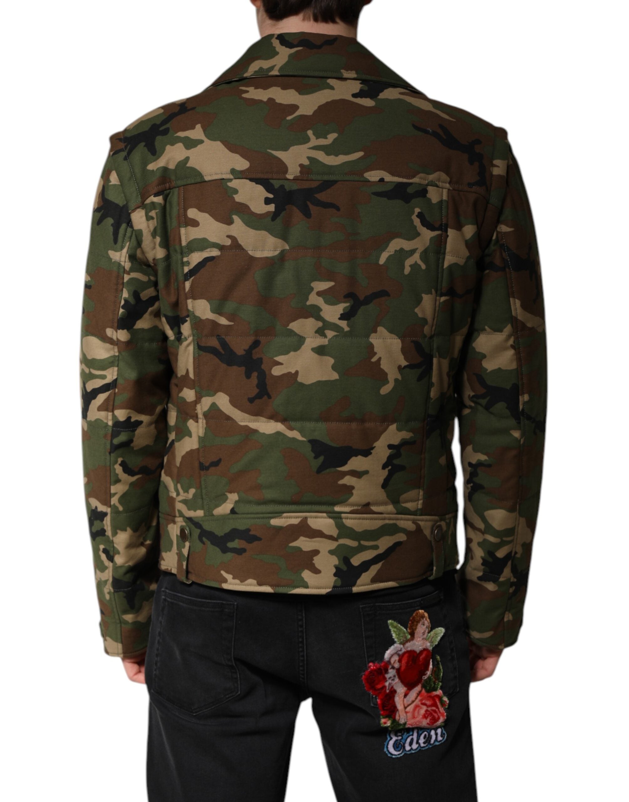 Dolce & Gabbana Camouflage Biker Jacket