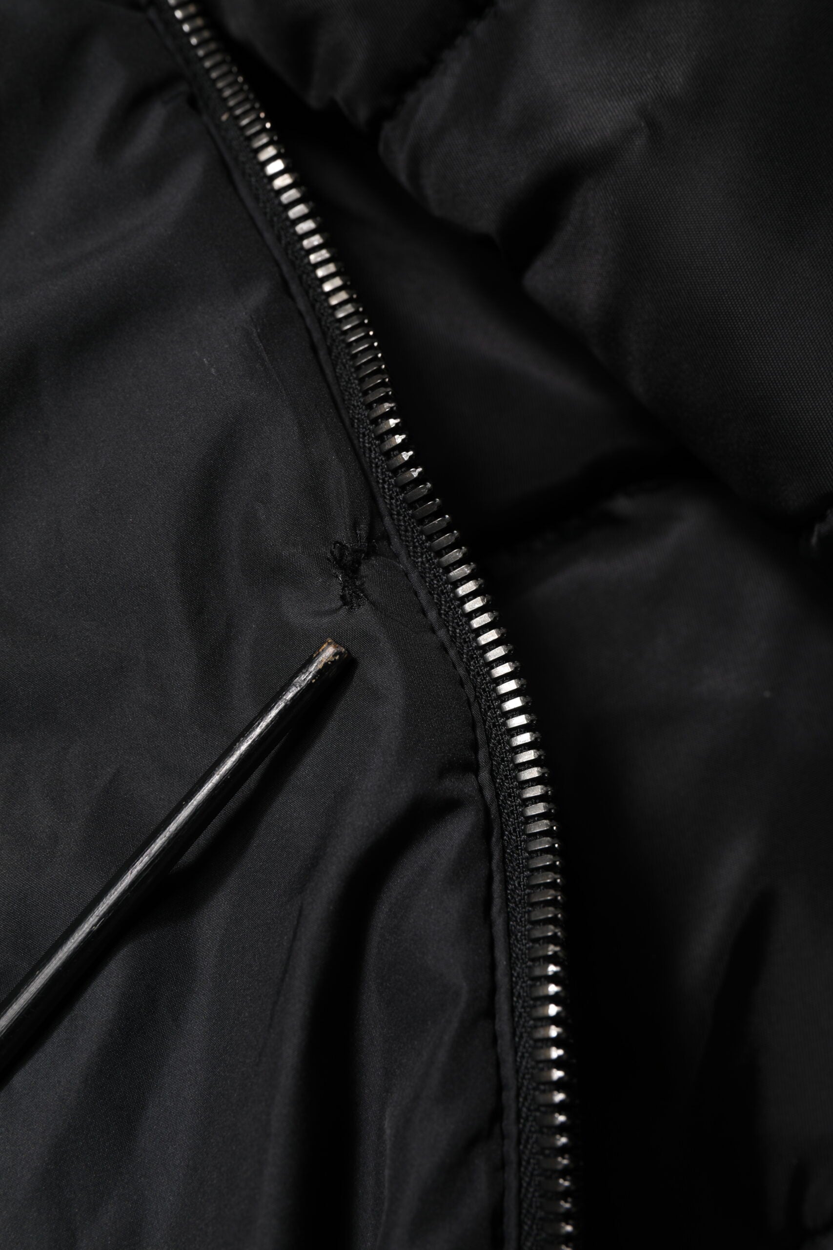 Dolce & Gabbana Black Hooded Parka Coat Winter Jacket