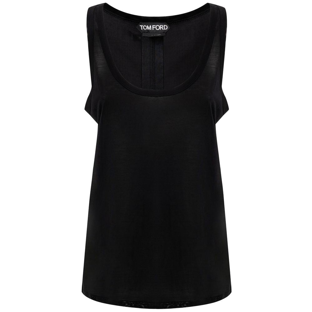Tom Ford Black Silk Tank Top LUNESCAPE