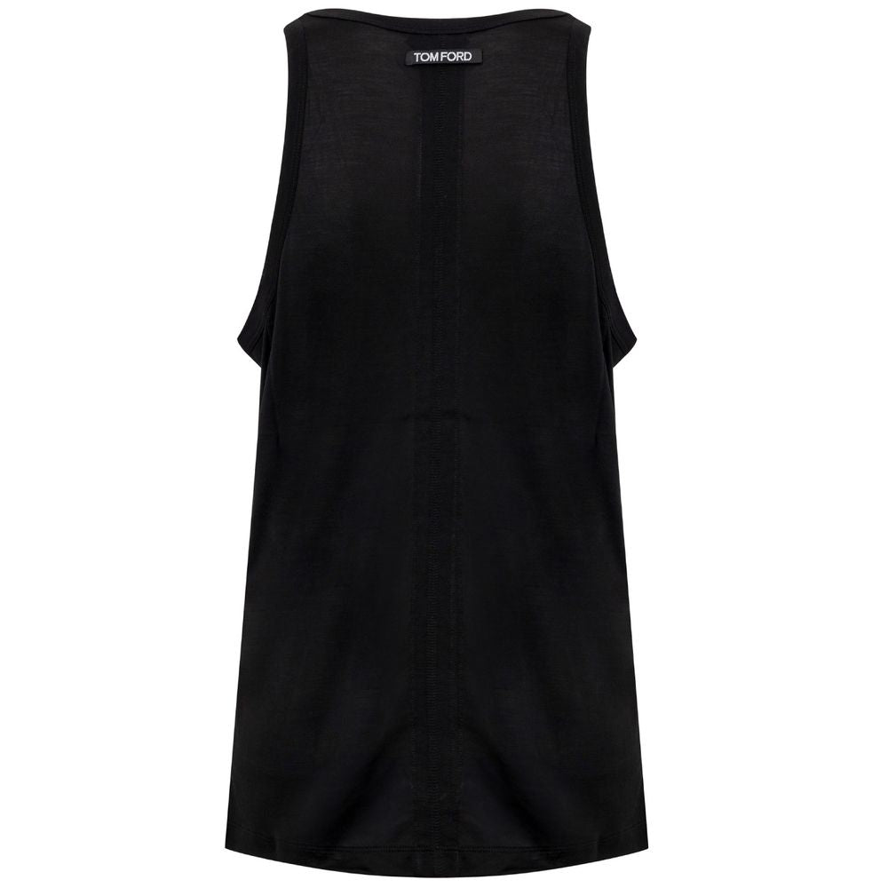 Tom Ford Black Silk Tank Top LUNESCAPE