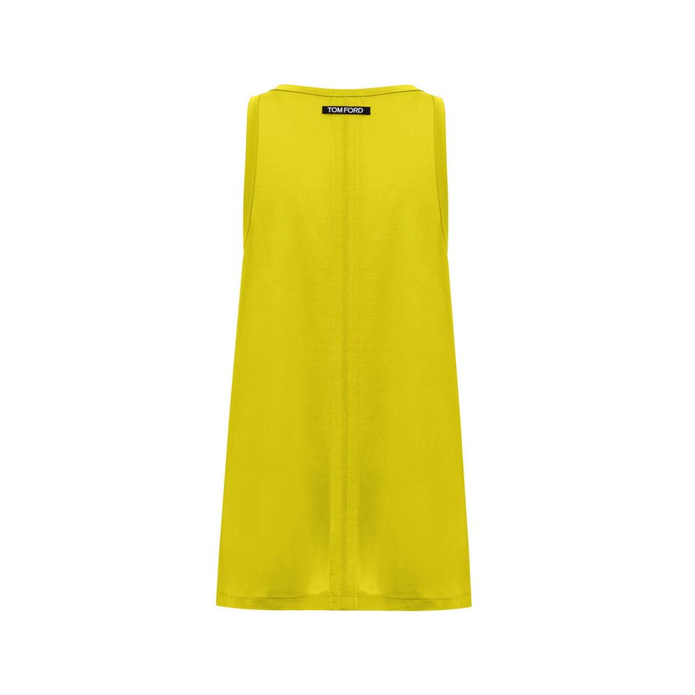 Tom Ford Yellow Silk Tank Top LUNESCAPE
