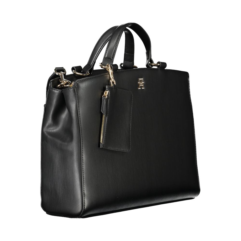 Tommy Hilfiger Black Polyethylene Women Handbag LUNESCAPE