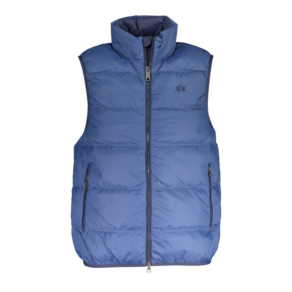 La Martina Blue Puffer Vest for Men