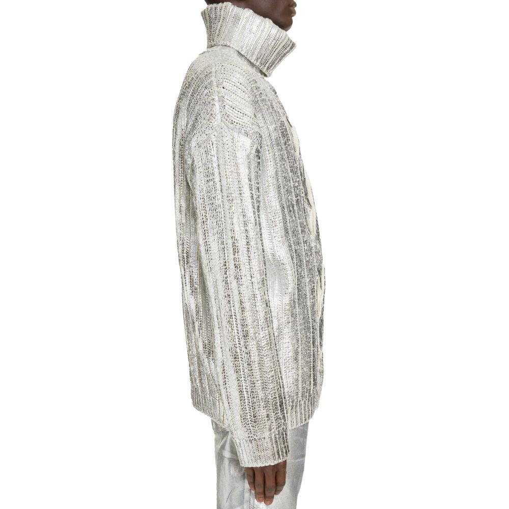 Balmain Brown Wool Men Turtleneck Sweater LUNESCAPE