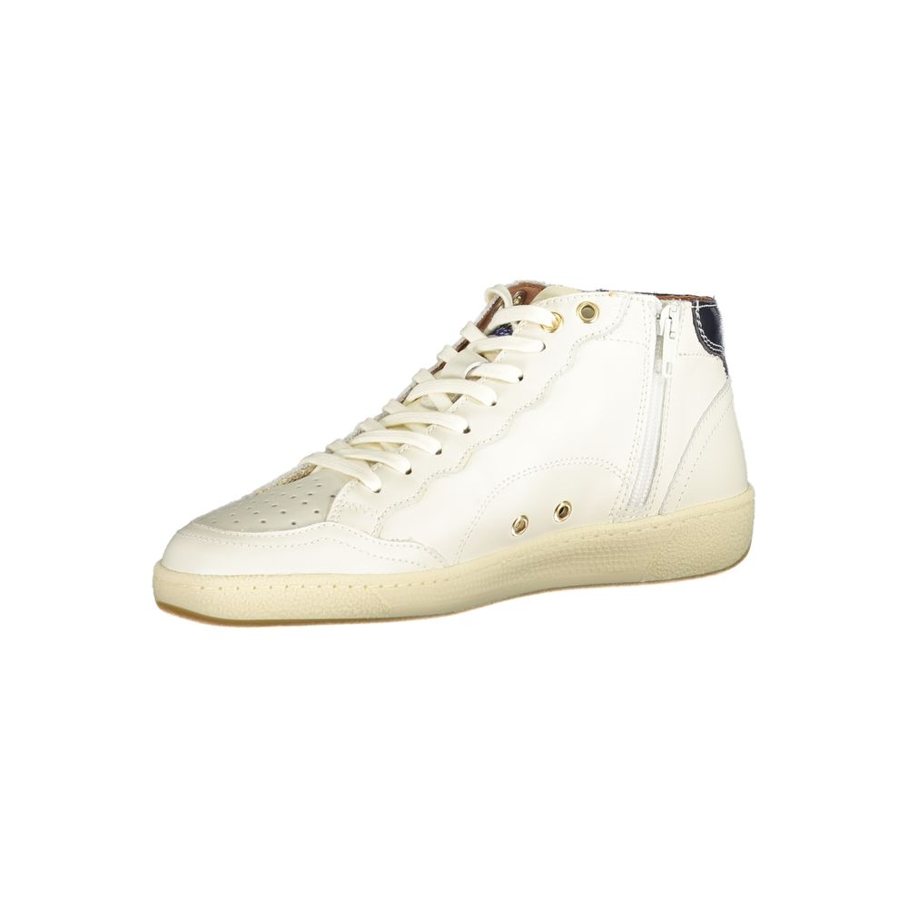 Blauer White Leather Men Sneaker LUNESCAPE