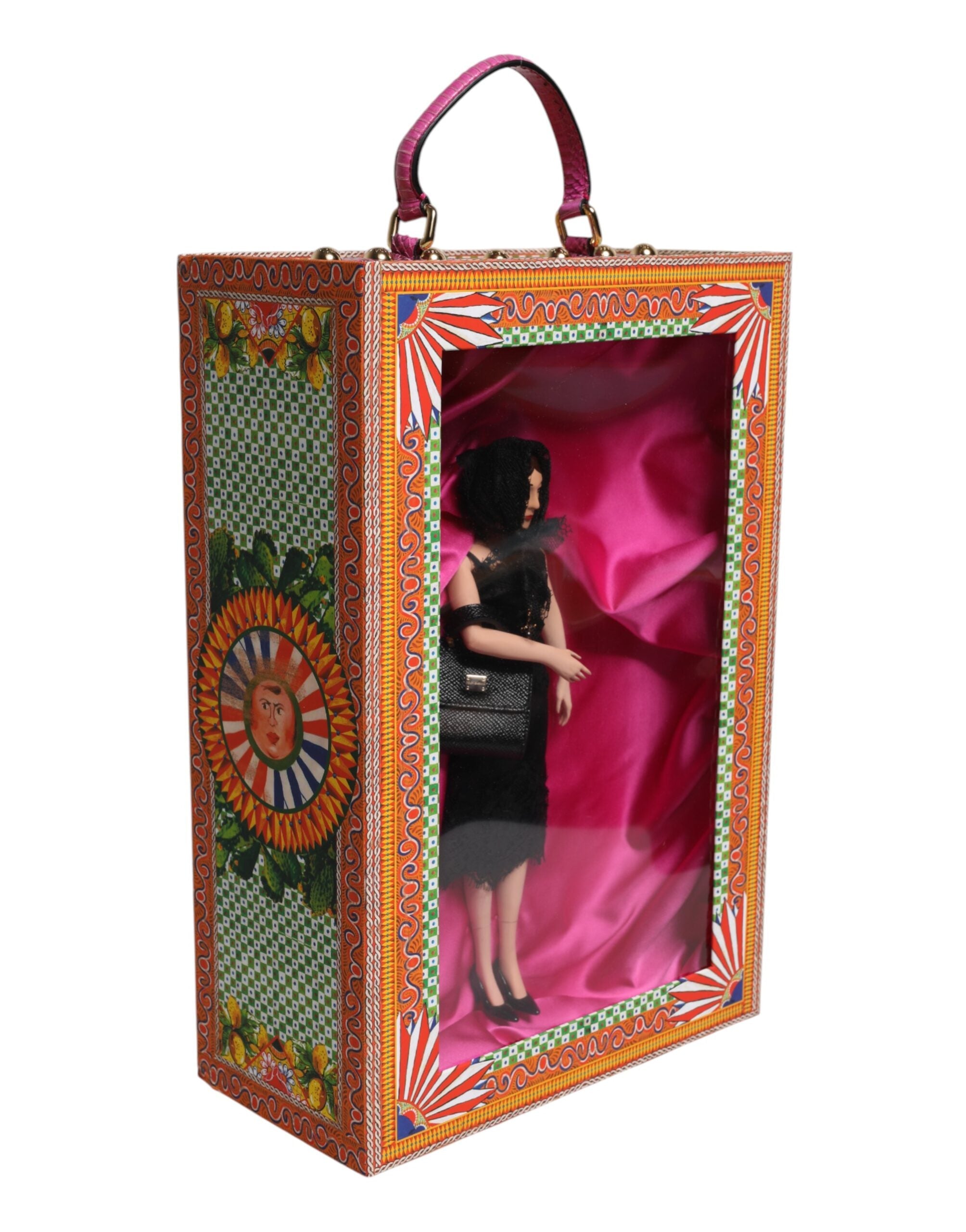 Dolce & Gabbana Black Dress Ceramic Porcelain Fashion Leather Sicily Doll LUNESCAPE