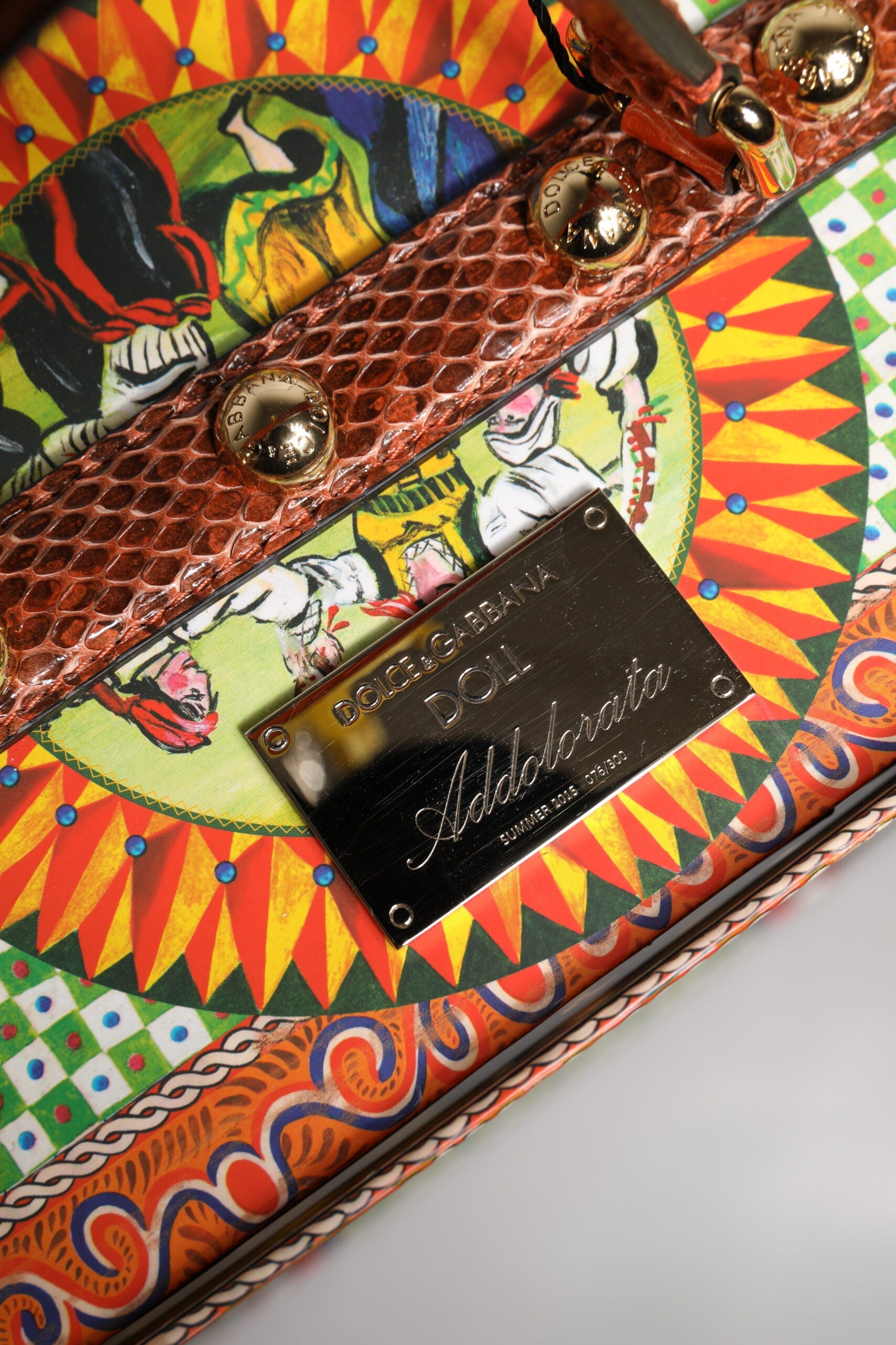 Dolce & Gabbana Black Dress Ceramic Porcelain Fashion Leather Sicily Doll LUNESCAPE