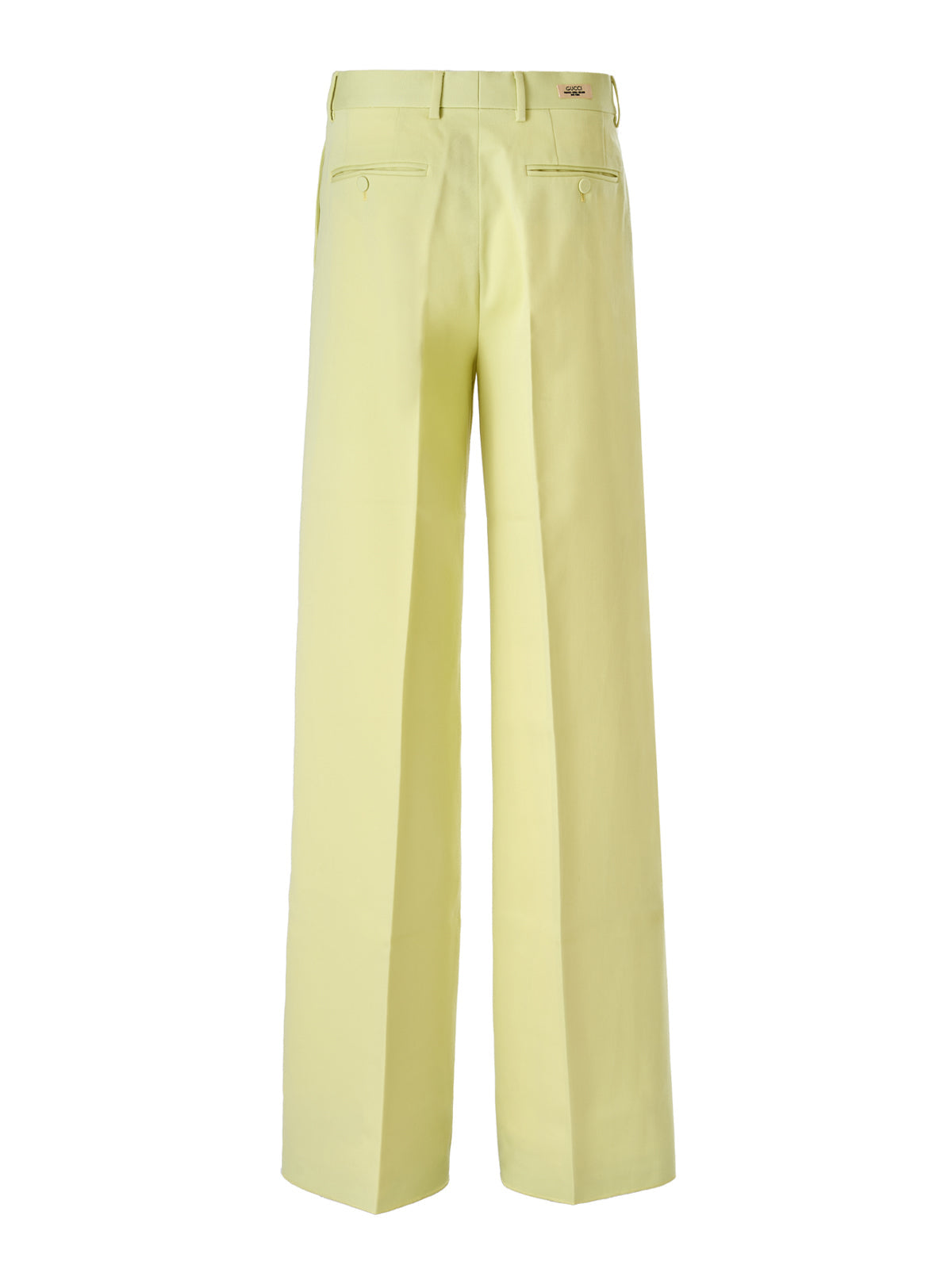 Gucci Lime Yellow Polyester Pants LUNESCAPE