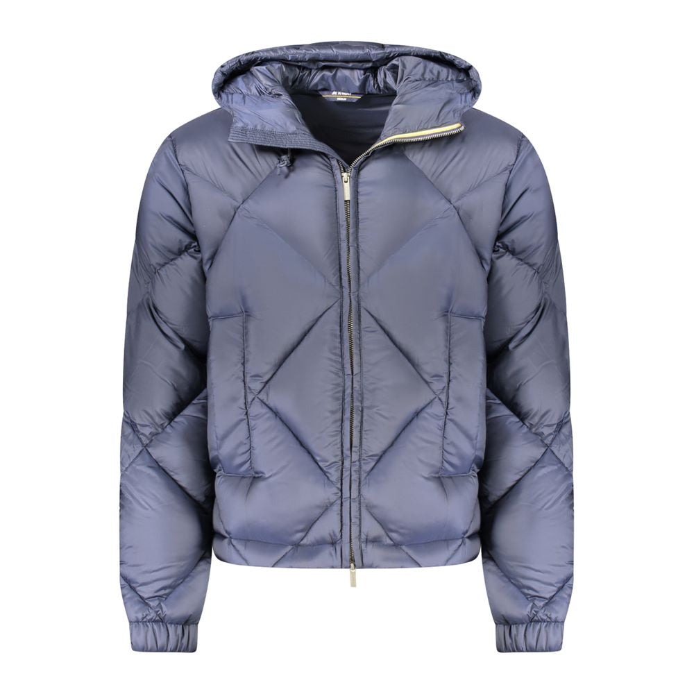 K-WAY Blue Polyester Men Jacket LUNESCAPE