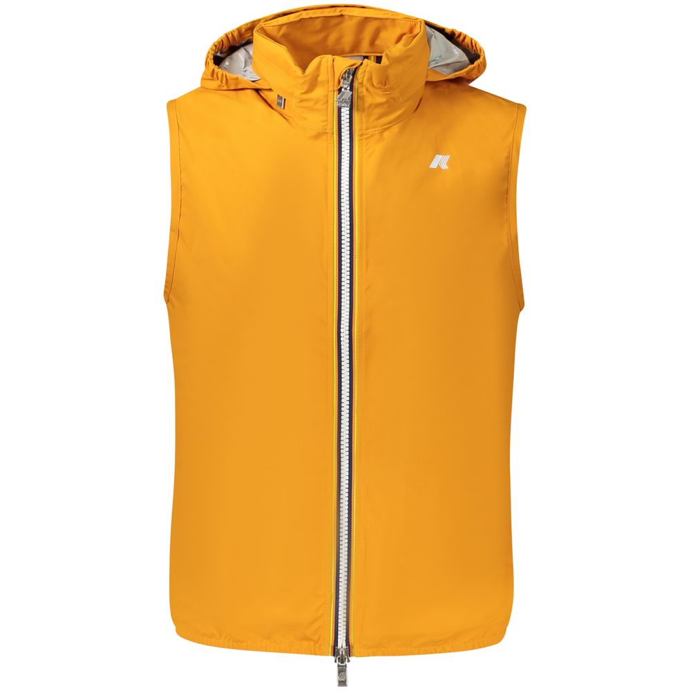 K-WAY Orange Polyester Men Jacket LUNESCAPE