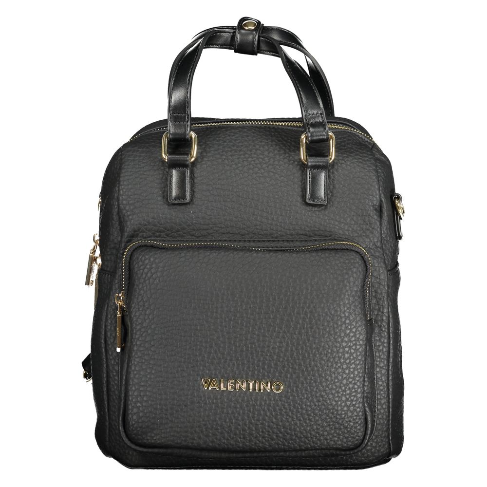 Mario Valentino Black Polyurethane Women's Backpack