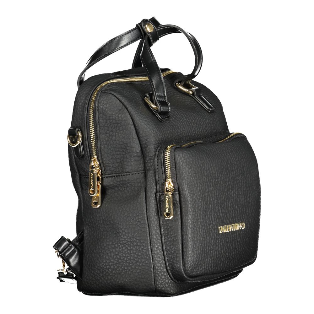 Mario Valentino Black Polyurethane Women's Backpack