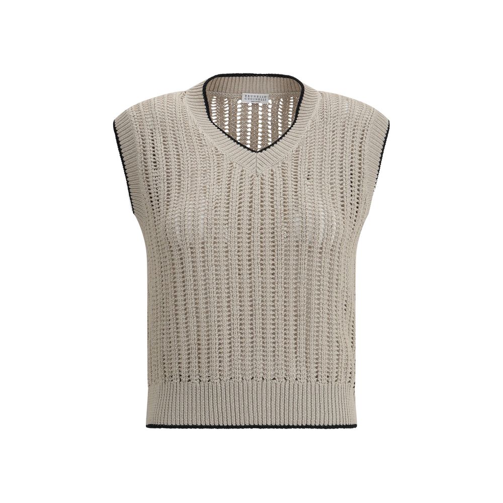 Brunello Cucinelli Knitted Vest LUNESCAPE