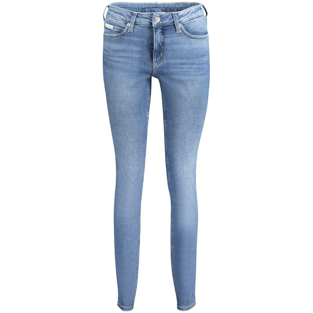 Calvin Klein Blue Cotton Jeans & Pant LUNESCAPE